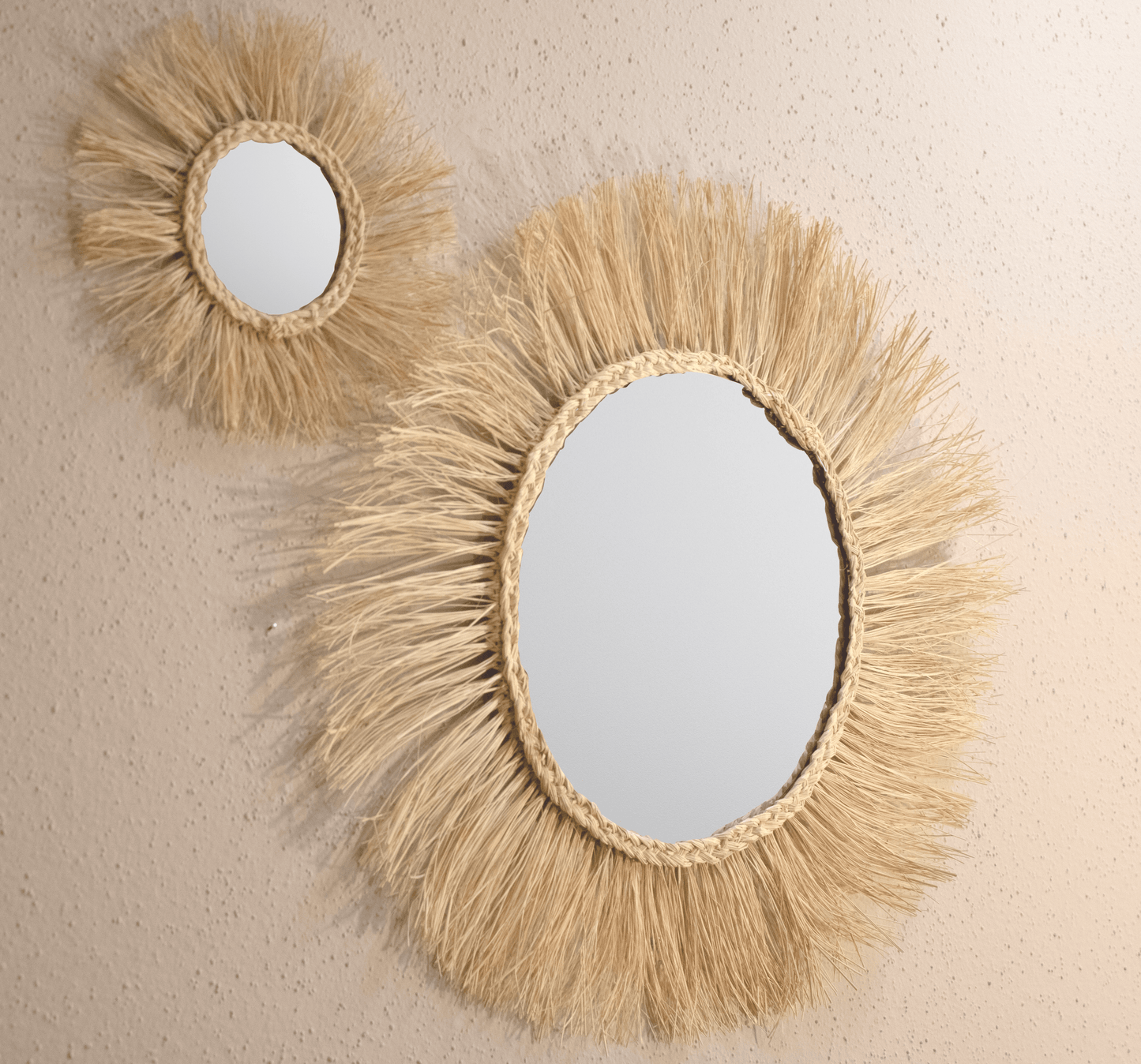 Natural Toquilla straw 3 Small Mirror