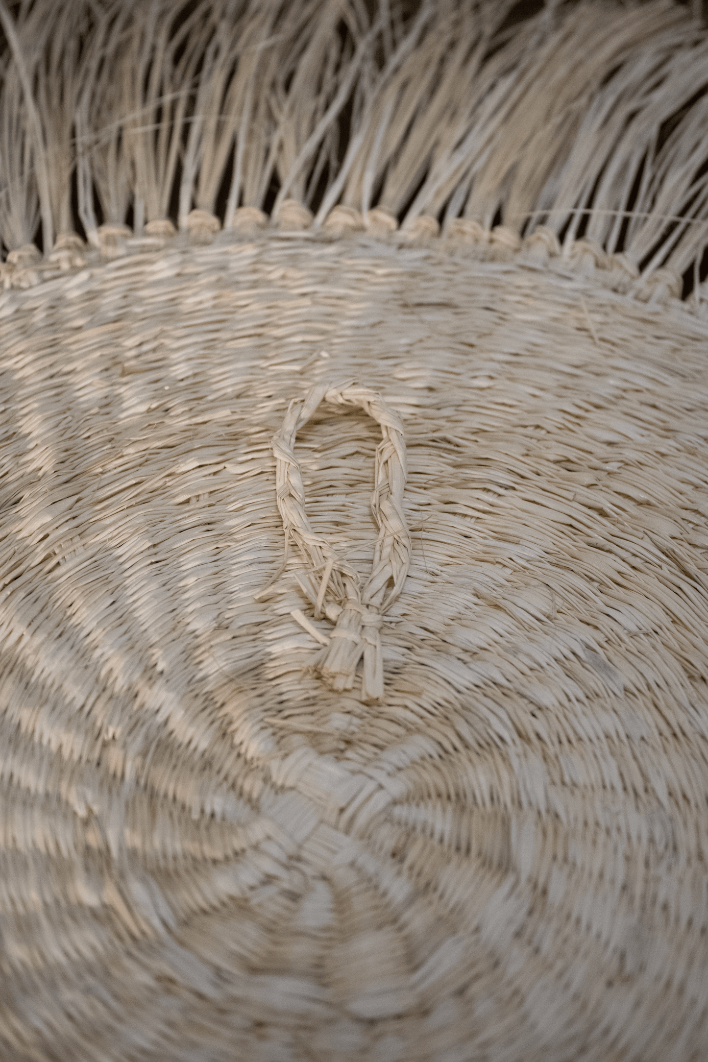 Natural Toquilla straw 3 Small Mirror